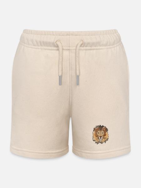 Löwe - Kinder Organic Joggingshorts Mini Bolter von Stanley/Stella - Natur