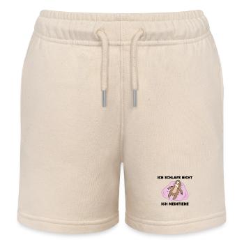 Faultier Schlafen Humorvoll Statement Säugetier - Kinder Organic Joggingshorts Mini Bolter von Stanley/Stella - Natur - Vorne