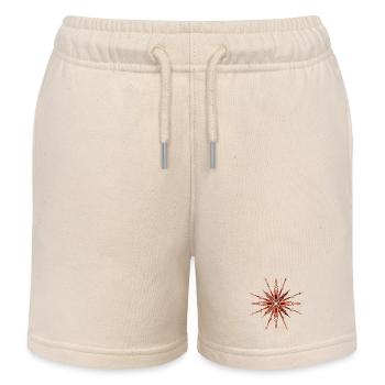 sparkling and radiant Rostroter star - Kids Organic Sweat Shorts by Stanley/Stella - soft Ecru - Front