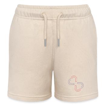 double cœur - Short de jogging enfant bio Stanley/Stella - écru doux - Devant