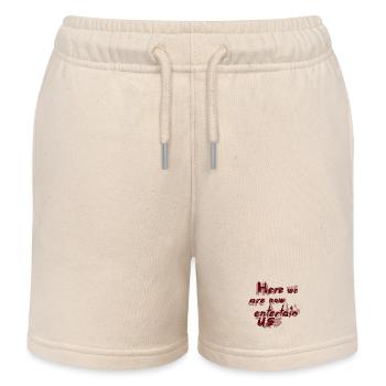 Hier sind wir nun - Kinder Organic Joggingshorts Mini Bolter von Stanley/Stella - Natur - Vorne