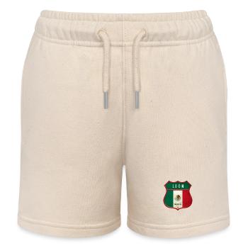 Design des armoiries de Leon Mexico - Short de jogging enfant bio Stanley/Stella - écru doux - Devant