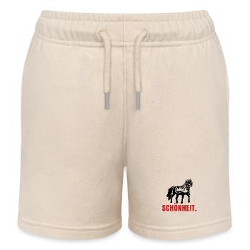 Pferde Spruch Pferdenarr Islandpferde Isländer - Kinder Organic Joggingshorts Mini Bolter von Stanley/Stella - Natur - Vorne