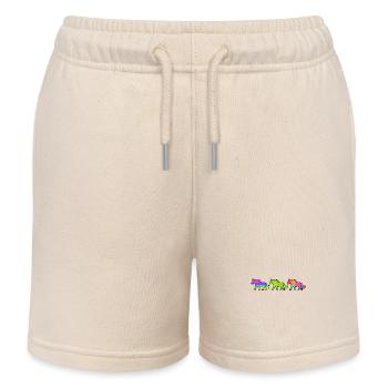 Gallop horse lover horses horse love Icelandic horses - Kids Organic Sweat Shorts by Stanley/Stella - soft Ecru - Front