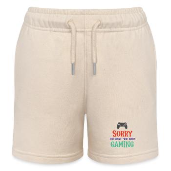 Désolé pour ce que j’ai dit en jouant - Short de jogging enfant bio Stanley/Stella - écru doux - Devant