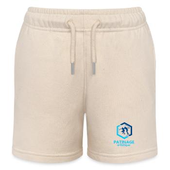 Figure skating - Kids Organic Sweat Shorts by Stanley/Stella - soft Ecru - Front