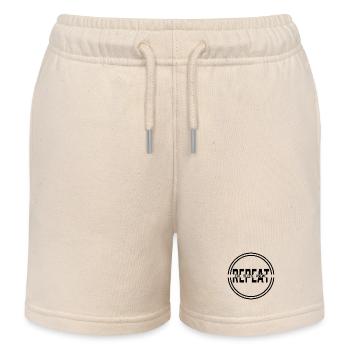 Cool Anime Quote Manga Asian Pop Culture - Kids Organic Sweat Shorts by Stanley/Stella - soft Ecru - Front