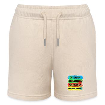Padelspiel Padel Sportart Rückschlag Statement - Kinder Organic Joggingshorts Mini Bolter von Stanley/Stella - Natur - Vorne