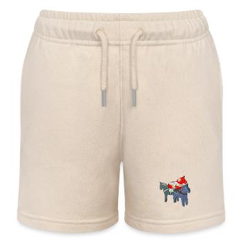 Chevaux Dala - Short de jogging enfant bio Stanley/Stella - écru doux - Devant