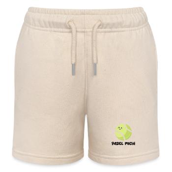 Balls Sport Player Padel Statement Fans - Kids Organic Sweat Shorts by Stanley/Stella - soft Ecru - Front