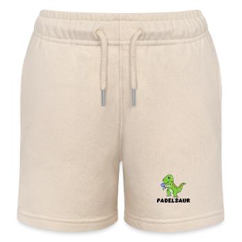 Bälle Spruch Spieler Padelspiel Padel Schläger - Kinder Organic Joggingshorts Mini Bolter von Stanley/Stella - Natur - Vorne