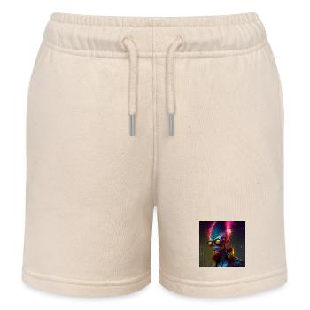 Funky alien 01 - Kinder Organic Joggingshorts Mini Bolter von Stanley/Stella - Natur - Vorne