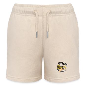 Muscle Whisperer - Kids Organic Sweat Shorts by Stanley/Stella - soft Ecru - Front