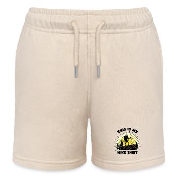 Hiker Statement Hike Hiking Mountain Hike - Kids Organic Sweat Shorts by Stanley/Stella - soft Ecru - Front