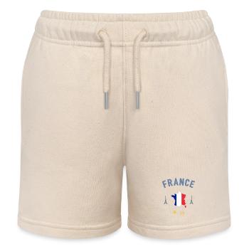 Frankreich - Kinder Organic Joggingshorts Mini Bolter von Stanley/Stella - Natur - Vorne