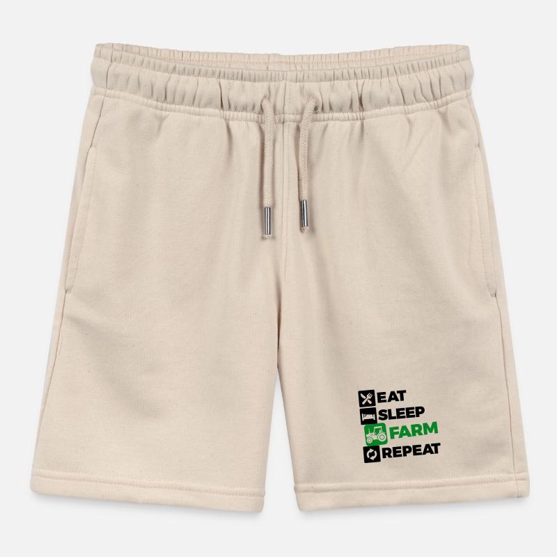 Kraftfahrzeug Traktor Statement Ackerbau Biobauer Kinder Organic Joggingshorts Mini Bolter von Stanley/Stella