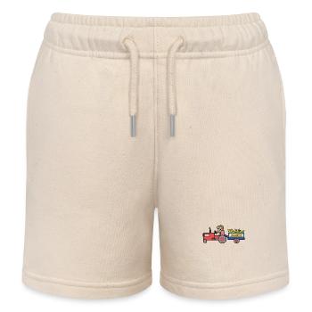 Landleben Traktor Nutzfahrzeug Kraftfahrzeug - Kinder Organic Joggingshorts Mini Bolter von Stanley/Stella - Natur - Vorne