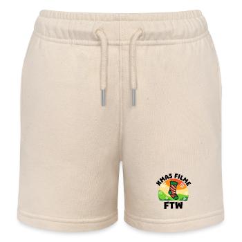 Kino Movies Filme Statement Film Schauen Cineast - Kinder Organic Joggingshorts Mini Bolter von Stanley/Stella - Natur - Vorne