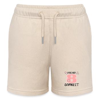 Mehr Achtsamkeit - Bewusstsein Meditation - Kinder Organic Joggingshorts Mini Bolter von Stanley/Stella - Natur - Vorne