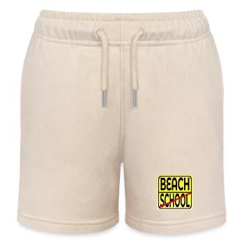 SCHULENDE, SOMMER, STRANDFERIEN, FERIEN - Kinder Organic Joggingshorts Mini Bolter von Stanley/Stella - Natur - Vorne