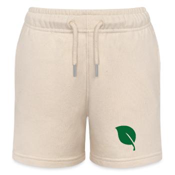 Feuille feuille - Short de jogging enfant bio Stanley/Stella - écru doux - Devant