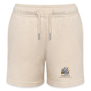 Espresso Italien Design - Kinder Organic Joggingshorts Mini Bolter von Stanley/Stella - Natur - Vorne