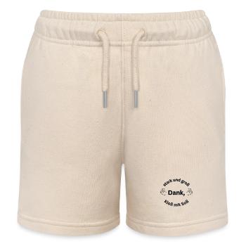 stark und groß dank, Kloß mit Soß - Kinder Organic Joggingshorts Mini Bolter von Stanley/Stella - Natur - Vorne
