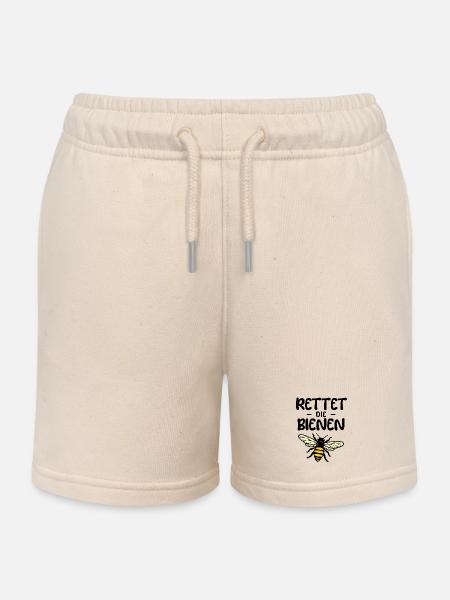 Umweltschützer Biene Statement Umwelt Artenschutz - Kinder Organic Joggingshorts Mini Bolter von Stanley/Stella - Natur