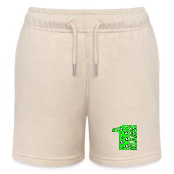 ERSTE KLASSE - FUßBALL 1. KLASSE - Kinder Organic Joggingshorts Mini Bolter von Stanley/Stella - Natur - Vorne