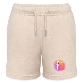 Pole Dance Neon Sunset - Kinder Organic Joggingshorts Mini Bolter von Stanley/Stella - Natur - Vorne