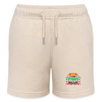 Otaku Statement Manga Anime Mädchen Comic Japan - Kinder Organic Joggingshorts Mini Bolter von Stanley/Stella - Natur - Vorne