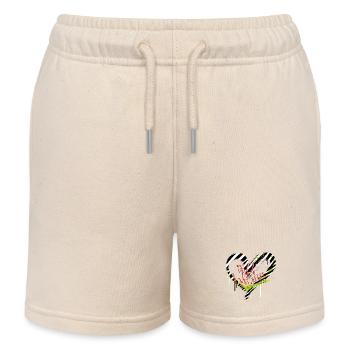 wild at heart - Kinder Organic Joggingshorts Mini Bolter von Stanley/Stella - Natur - Vorne