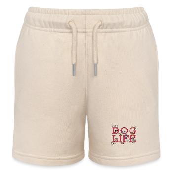 Hund Statement Haustiere Kuscheltier Welpe - Kinder Organic Joggingshorts Mini Bolter von Stanley/Stella - Natur - Vorne