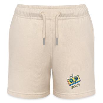 Réessai de la manette rétro - Short de jogging enfant bio Stanley/Stella - écru doux - Devant