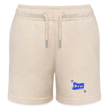 Ben - Short de jogging enfant bio Stanley/Stella - écru doux - Devant