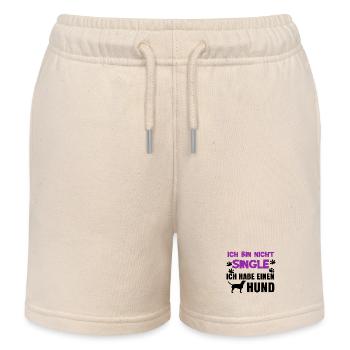 Hund Statement Kuscheltier Lieblingstier Haustiere - Kinder Organic Joggingshorts Mini Bolter von Stanley/Stella - Natur - Vorne