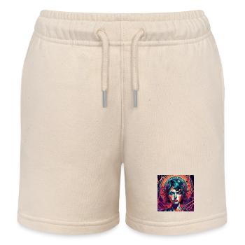 Psychedelic Lady - Kinder Organic Joggingshorts Mini Bolter von Stanley/Stella - Natur - Vorne
