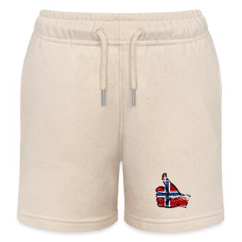Norwegen Flagge alles klar Symbol used - Kinder Organic Joggingshorts Mini Bolter von Stanley/Stella - Natur - Vorne