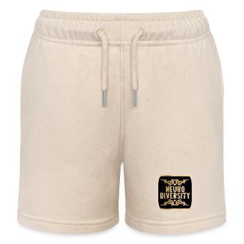 NEURODIVERSITÄT - Kinder Organic Joggingshorts Mini Bolter von Stanley/Stella - Natur - Vorne