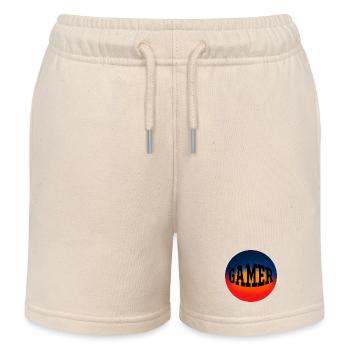 Console de Jeux Gamer - Short de jogging enfant bio Stanley/Stella - écru doux - Devant