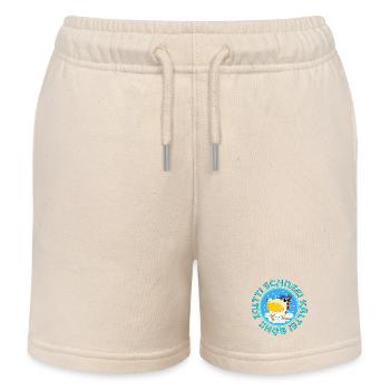 Kälte Winter Hühner - Kinder Organic Joggingshorts Mini Bolter von Stanley/Stella - Natur - Vorne
