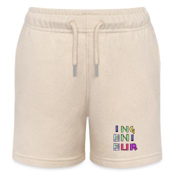 Career, Work, Quote, Job, Engineer, Supervisor - Kids Organic Sweat Shorts by Stanley/Stella - soft Ecru - Front