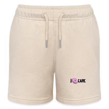 Anyway, funny statement donut doesn't matter to me - Kids Organic Sweat Shorts by Stanley/Stella - soft Ecru - Front