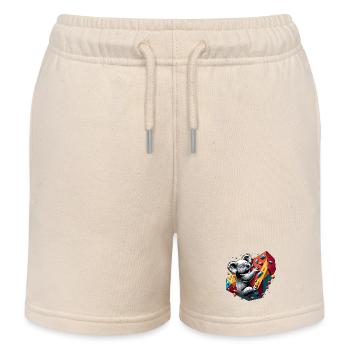 Bouldering Koala cadeau - Short de jogging enfant bio Stanley/Stella - écru doux - Devant