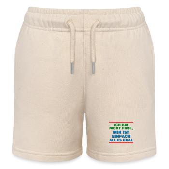 Haltung Statement Ist Mir Wurscht Egal - Kinder Organic Joggingshorts Mini Bolter von Stanley/Stella - Natur - Vorne