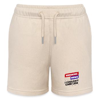Je m’en fous des dictons drôles drôles de détente - Short de jogging enfant bio Stanley/Stella - écru doux - Devant