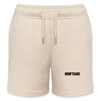 Ist Mir Wurscht Statement Egal - Kinder Organic Joggingshorts Mini Bolter von Stanley/Stella - Natur - Vorne