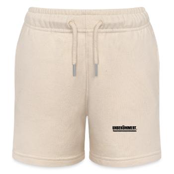Gleichgültig Ist Mir Egal Statement Haltung - Kinder Organic Joggingshorts Mini Bolter von Stanley/Stella - Natur - Vorne