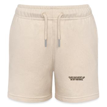 Ist Mir Wurscht Haltung Statement Egal - Kinder Organic Joggingshorts Mini Bolter von Stanley/Stella - Natur - Vorne
