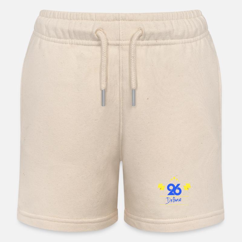 Drôme - Short de jogging enfant bio Stanley/Stella - écru doux